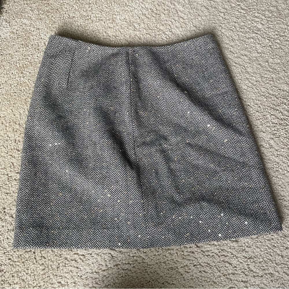 Loft Mini Skirt in Chevron Knit Size 8